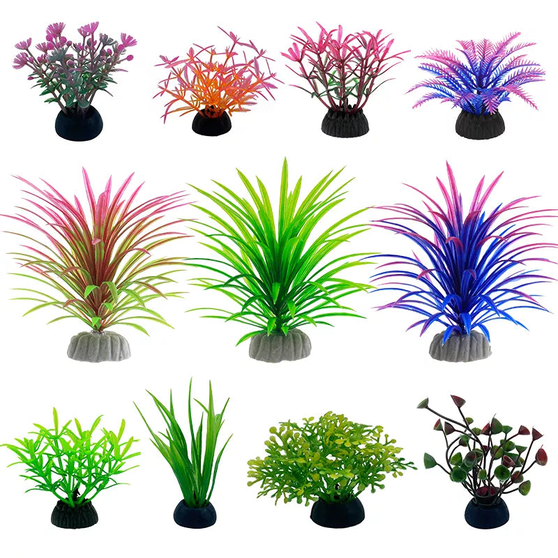 PVC Aquarium Decor: Artificial Leaves for Fish Tank Decoration.