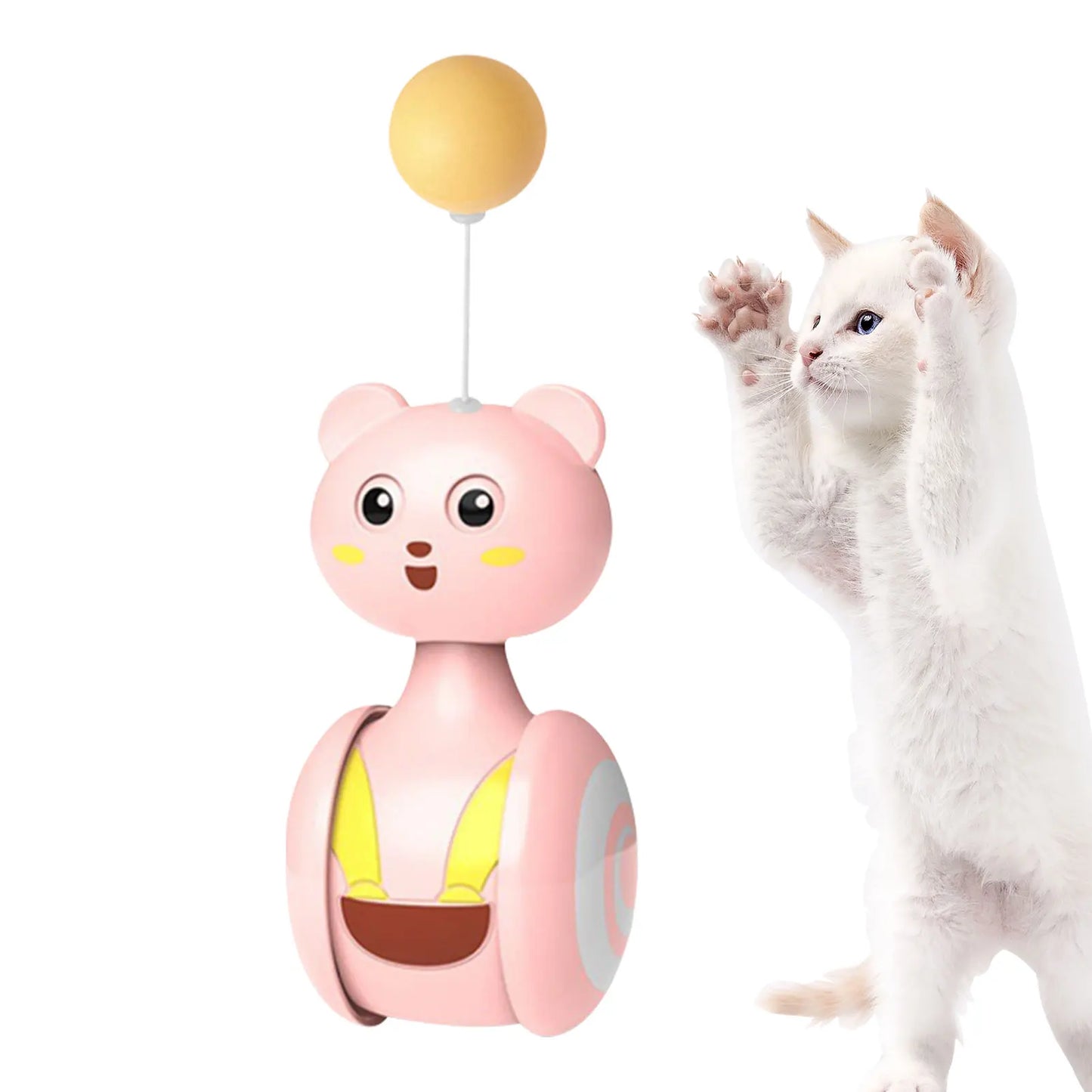 Colorful Cat Teasing Toys: Feathers, Tumbler, Catching Ball Fun