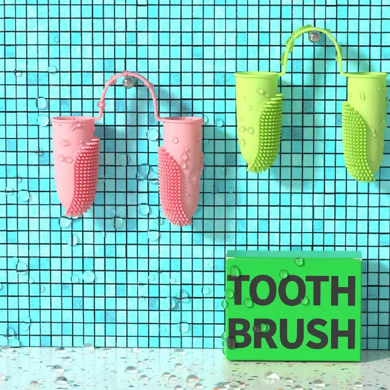 Soft Finger Toothbrush: Nontoxic silicone, teeth cleaning, for dogs and cats.
