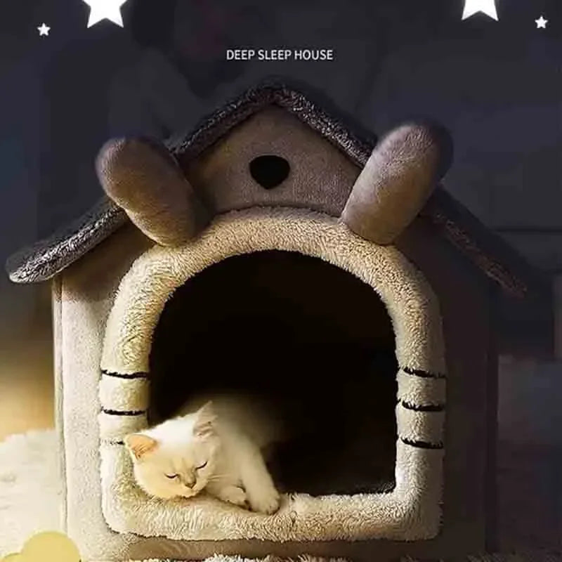 Warm Dog House Tent: Soft bed tent for pets, suitable for all sizes.