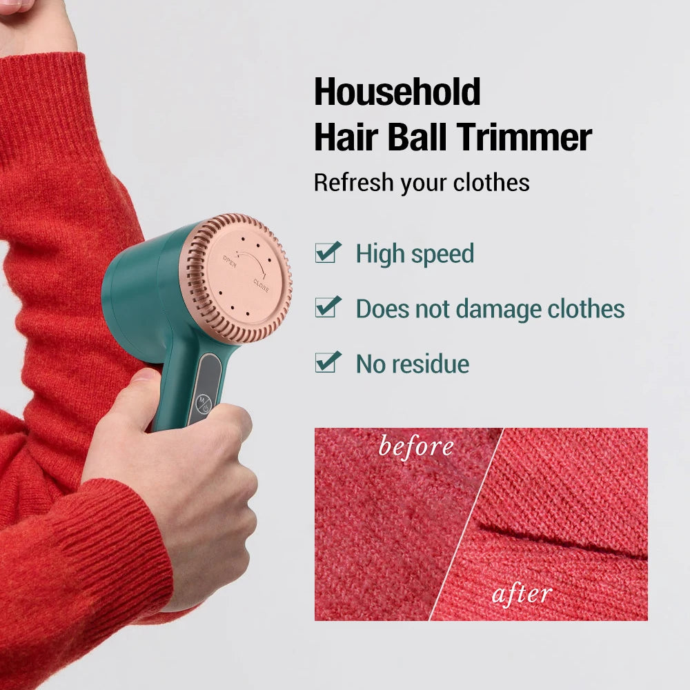 Electric Lint Remover: Rechargeable, Sweater Shaver, Pet-Friendly Hair Removal.