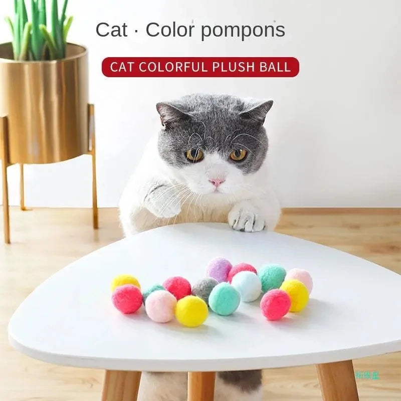 Training Cat Toy: Stretch plush ball toy for cats.