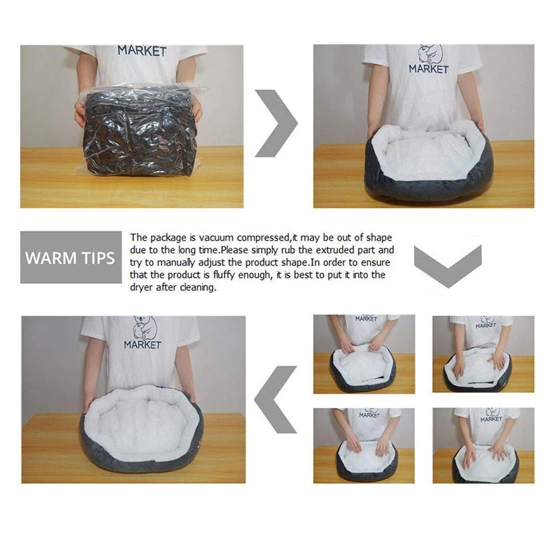 Plush Pet Bed Pad: Comfortable Accessories for Cats and Dogs