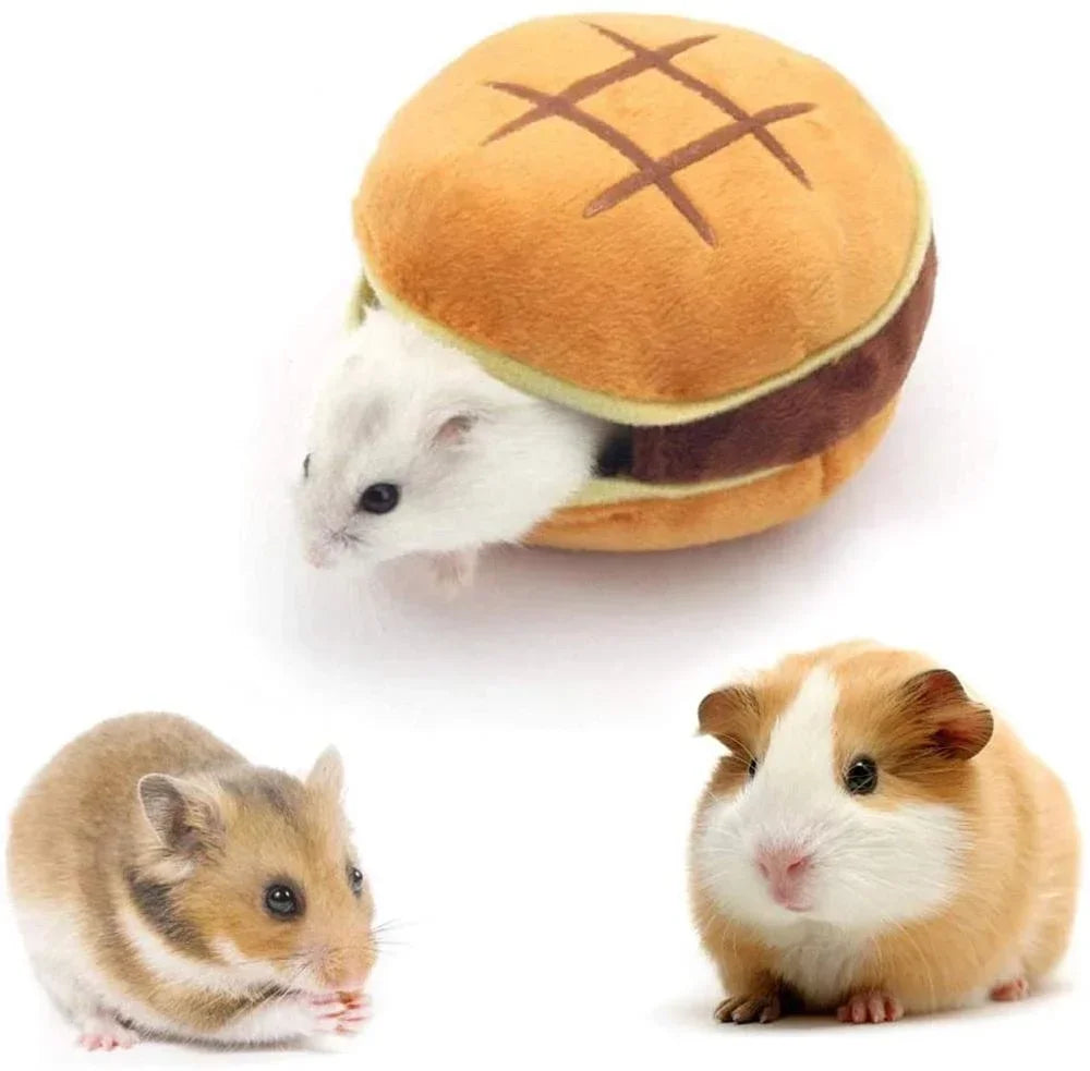 Warm Hamster Bed: Soft bed with hanging nest for rodents.