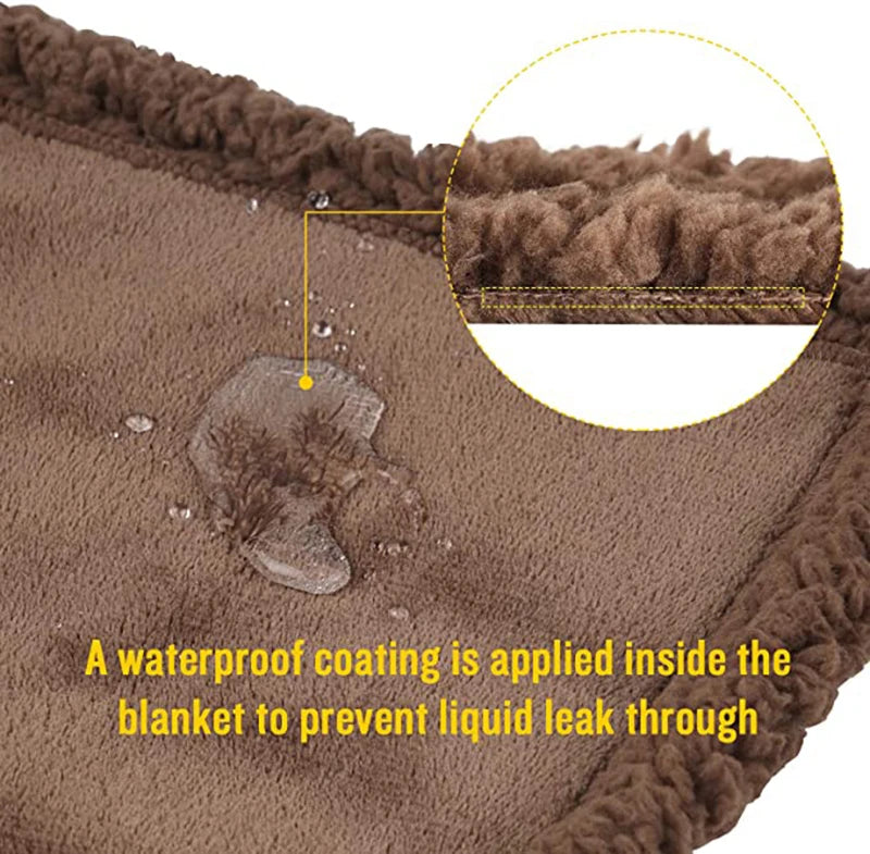 Waterproof Pet Blanket: Pee-proof cover for sofa and bed.