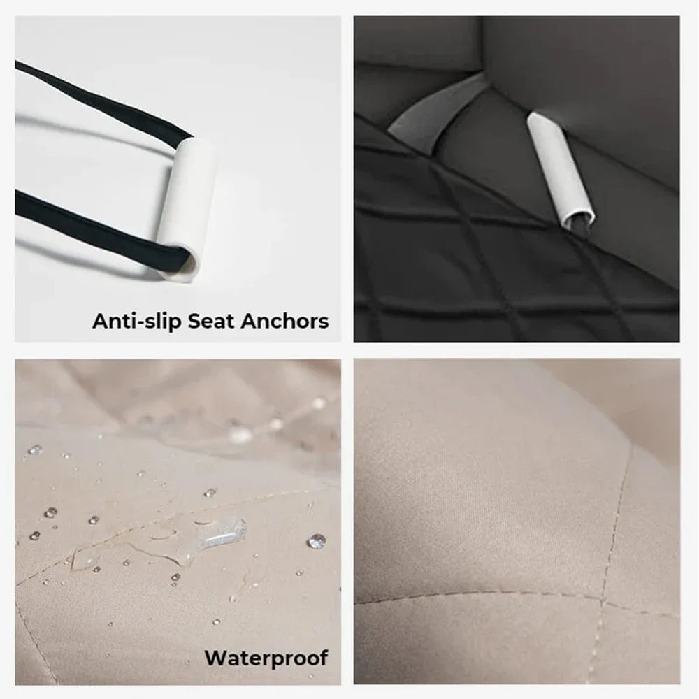 Waterproof Car Seat Cover: Protects car seats, comfortable for pets during travel.