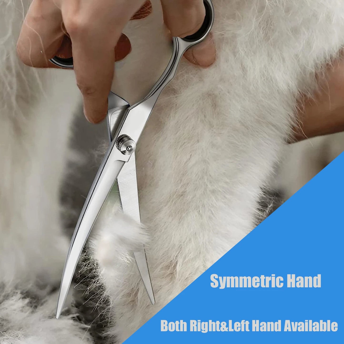 Stainless Steel Pet Hair Scissors: Trimming Shears for Dogs, Cats