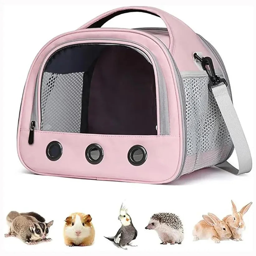Small Animal Carrier Bag: Cage for Hamsters, Parrots, Guinea Pigs.
