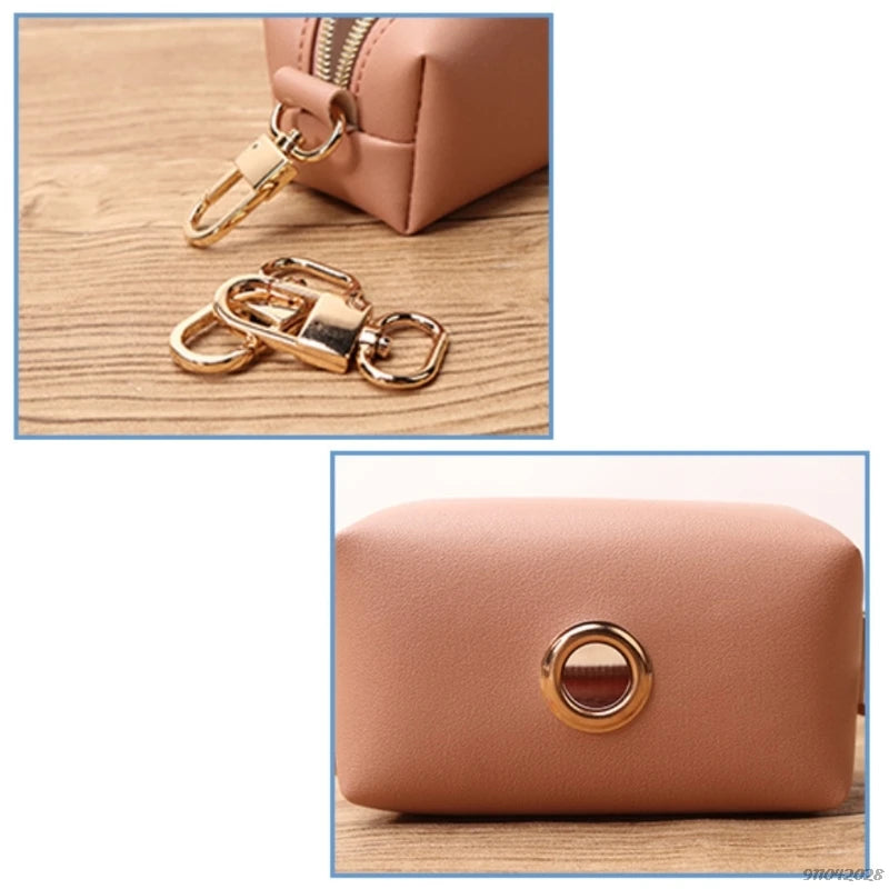 Leather Poop Bags: Pet waste disposal.