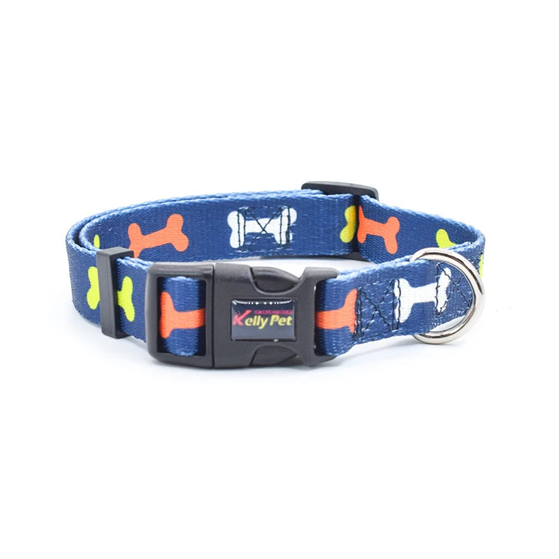 Dog Collar: Safety snap adjustable pet collar for dogs.