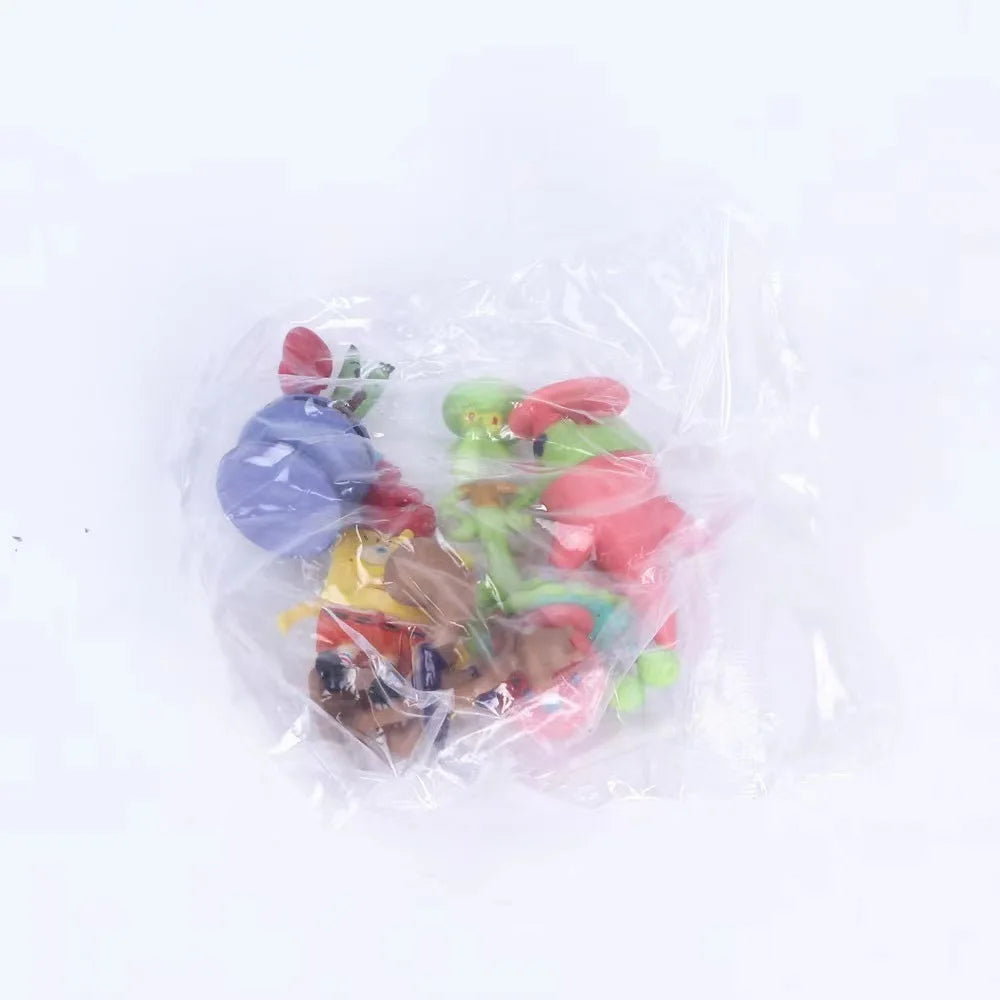 SpongeBob anime figures: Kids' birthday gift set, aquarium decoration.