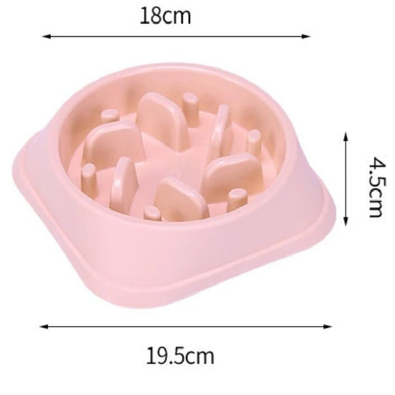 Pet Slow Feeder Bowl: Cat Dog Feeding Bowls, Down Feeders