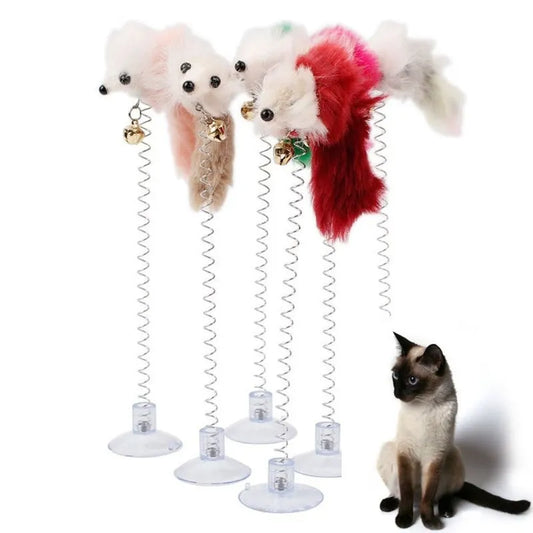 Cartoon Cat Teaser Toy: Keep Your Cat Playful and Engaged!