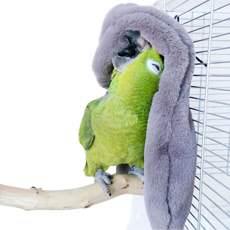 Winter Bird Shawl Nest: Warm, decorative tent for small birds.