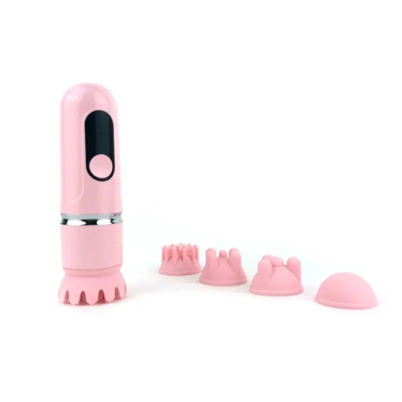 Rechargeable Pet Massage Brush: Waterproof Silicone Scalp Massager.