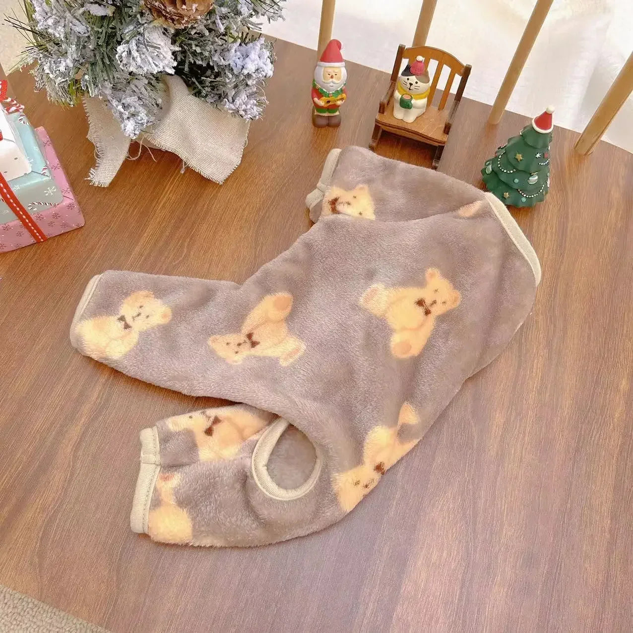 Plush Jumpsuit: Warm, Sweet Pajamas, Cute Clothes for Dogs Cats