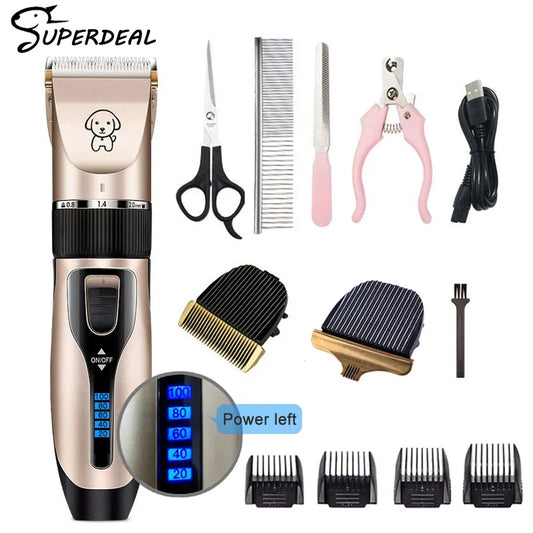 Dog Clippers: Cordless, professional grooming, for pets, rabbits.
