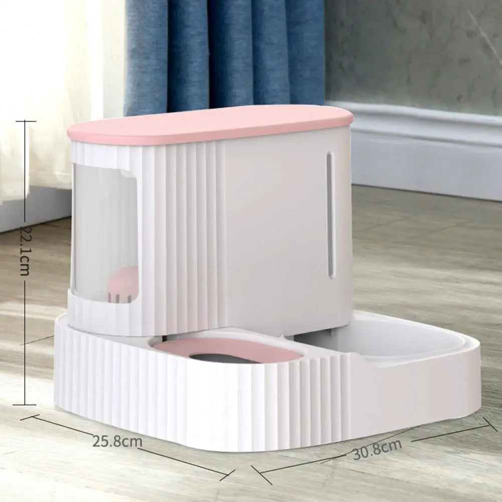 Pet Automatic Food Water Feeding Bowl: Easy to clean