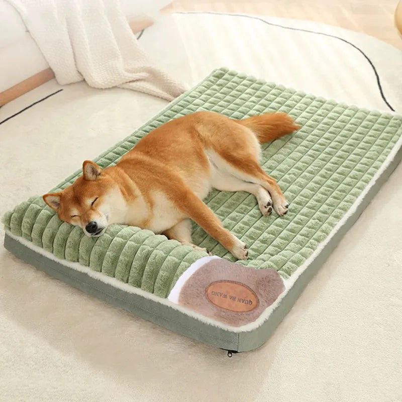 Warm Winter Pet Cushion: Fluffy Nest, Detachable, Washable