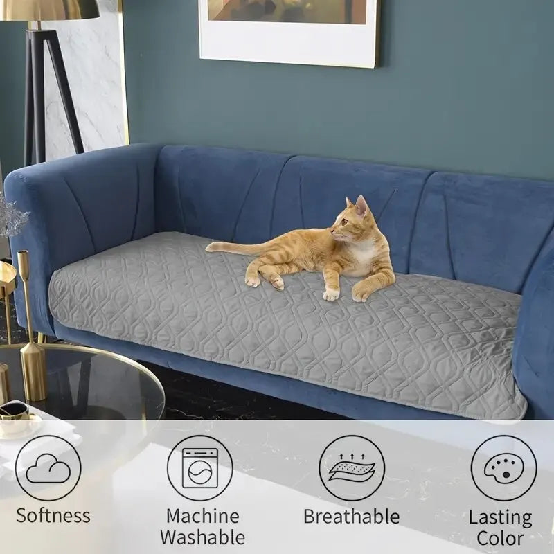 Waterproof Dog Bed Cover: Leak-proof mat for furniture protection.