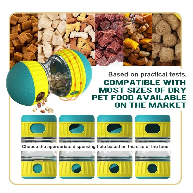 Leaking Dog Toy: Bite-resistant, slow food dispenser.