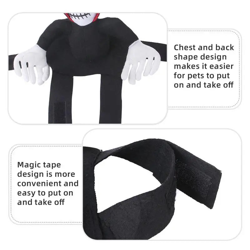 Funny Pet Halloween Costume: Cosplay Dress Up, Spider Pumpkin Vest