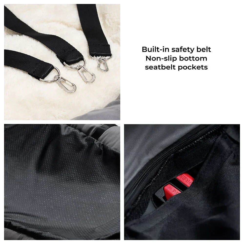 Travel dog car seat: Safety bed for large dogs and cats.