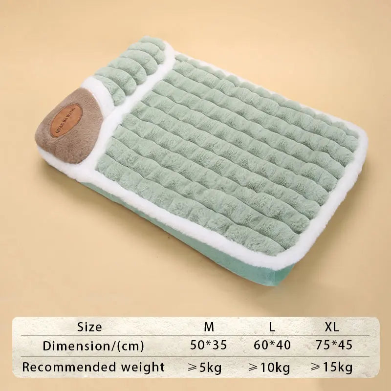 Warm Winter Pet Cushion: Fluffy Nest, Detachable, Washable