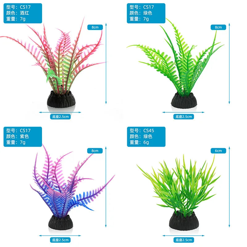 PVC Aquarium Decor: Artificial Leaves for Fish Tank Decoration.