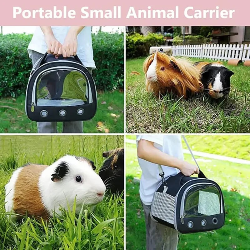Small Animal Carrier Bag: Cage for Hamsters, Parrots, Guinea Pigs.