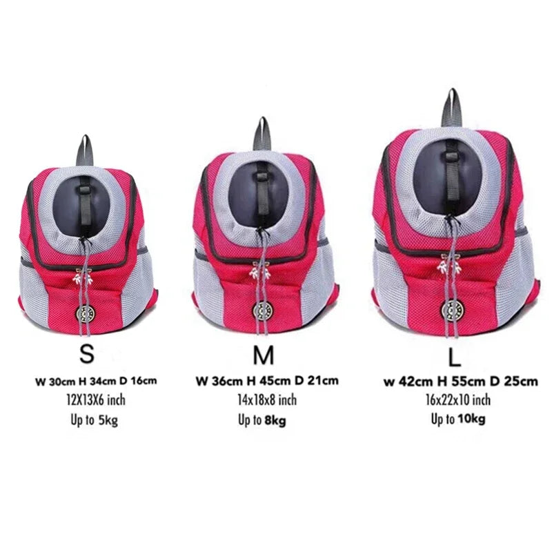 S Pet Dog Carrier: Portable backpack for outdoor adventures.