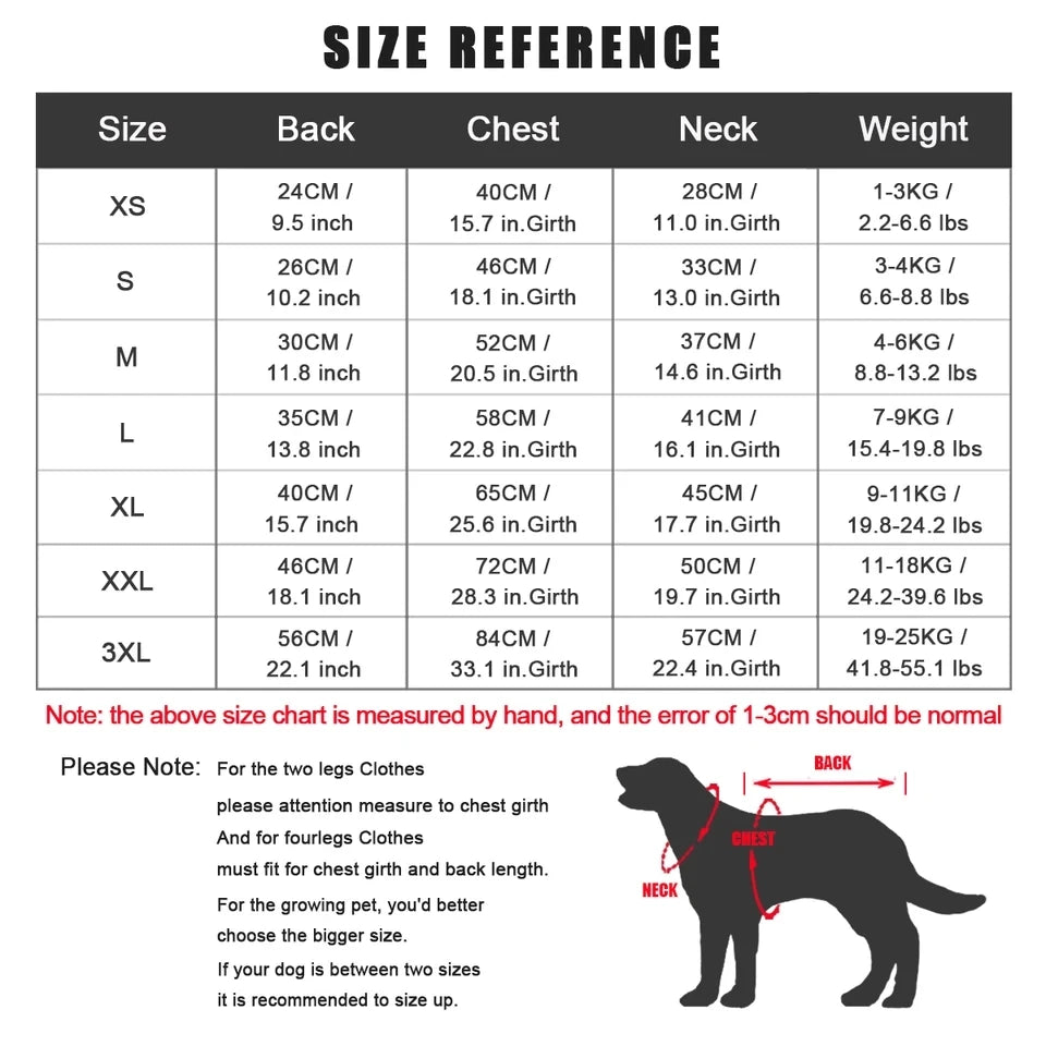 Winter Reflective Dog Coat: Puppy Warm Jacket, Chihuahua Pet Outfits.