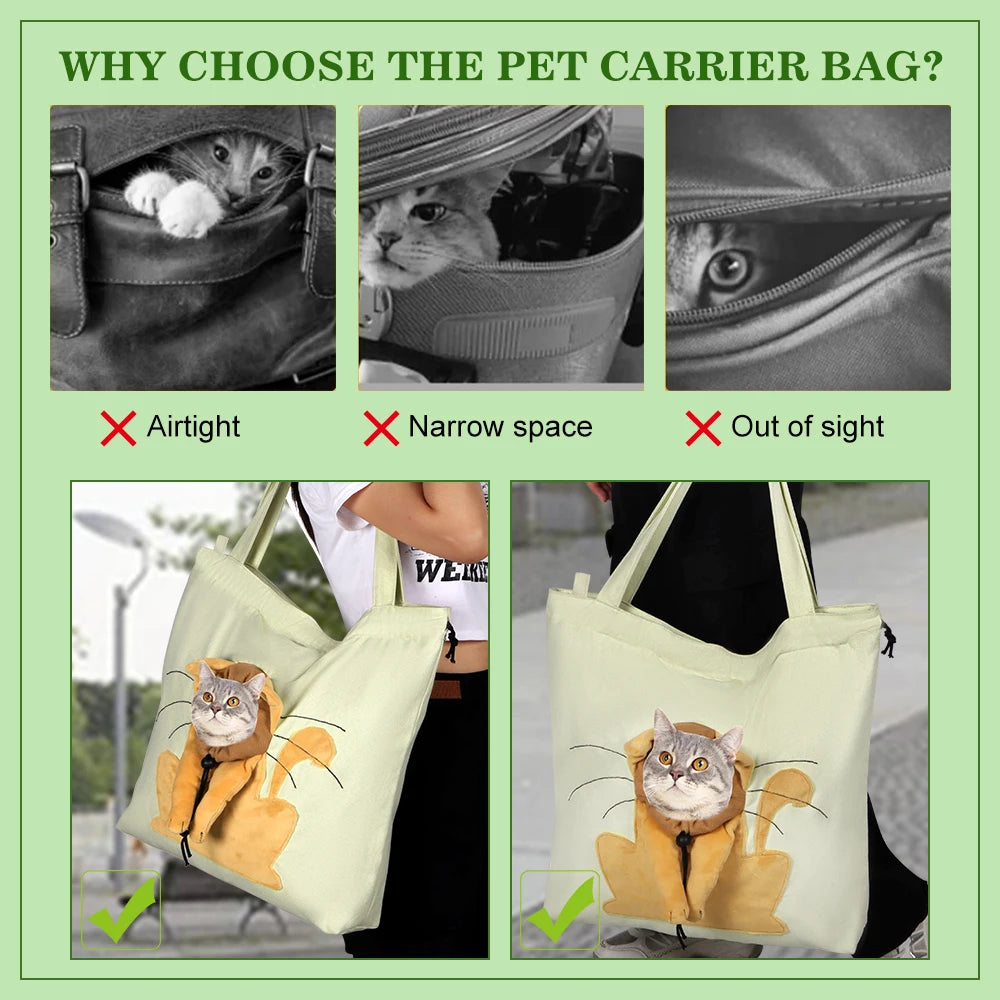 Soft pet carriers bag: Portable, outgoing travel solution for small pets.