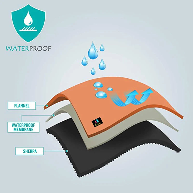 Waterproof Pet Blanket: Pee-proof cover for sofa and bed.