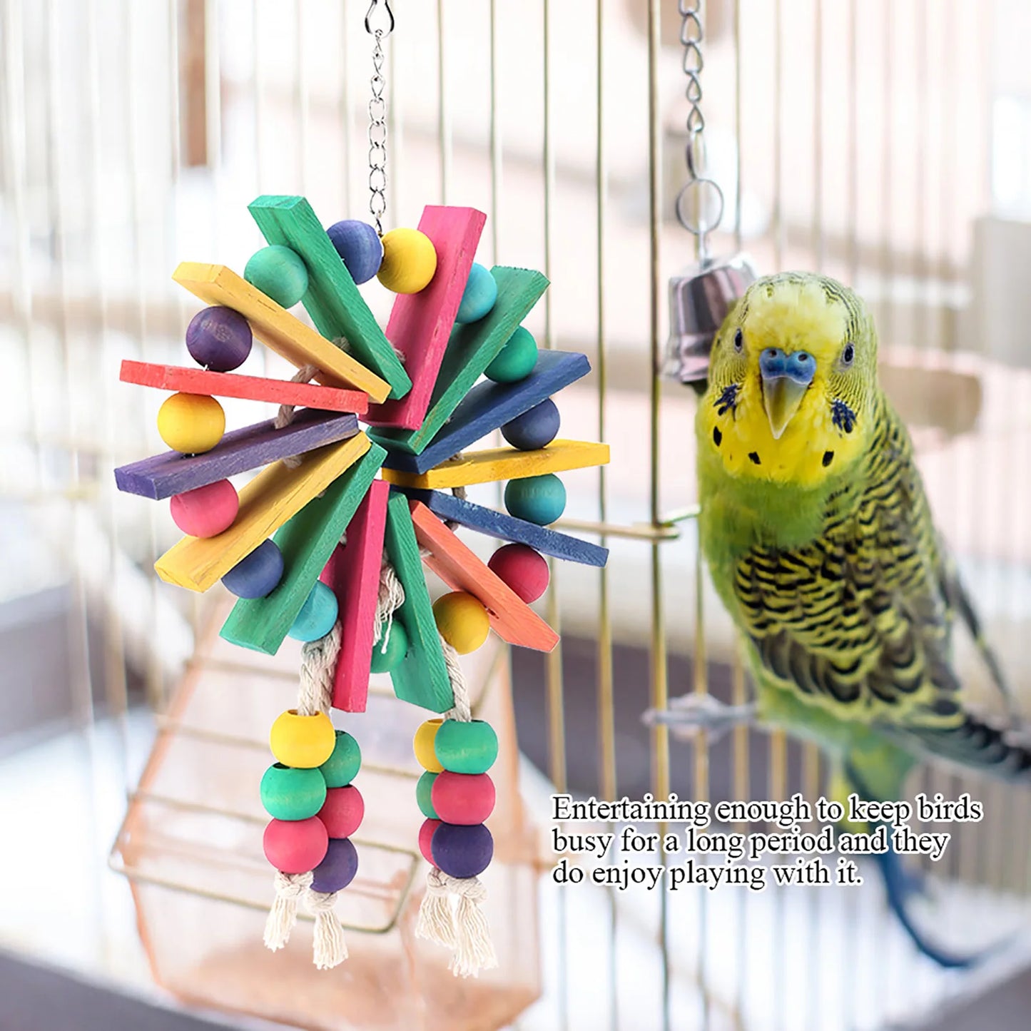 Parrot Cage Bite Toy: Chew Toy for Various Birds