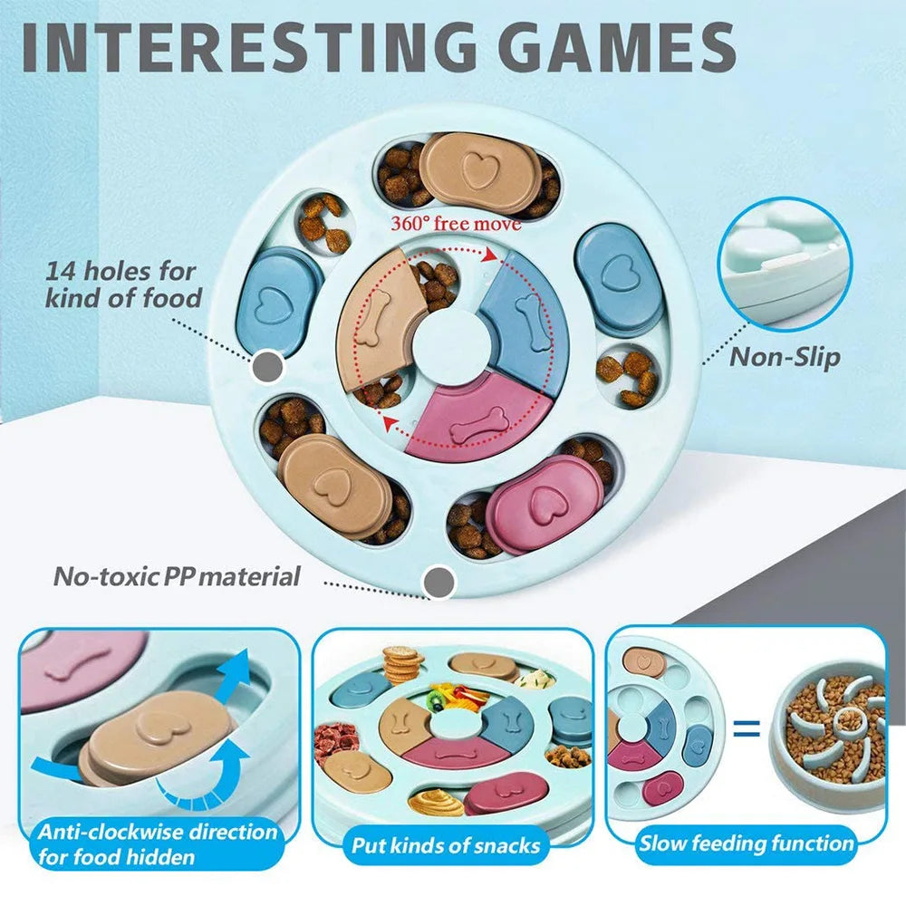 Slow Feeder Dog Bowl: Anti-Gulping, Eating Dish, Pet Supplies