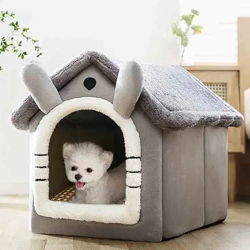 Warm Dog House Tent: Soft bed tent for pets, suitable for all sizes.
