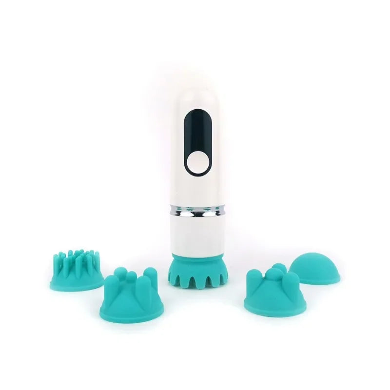 Rechargeable Pet Massage Brush: Waterproof Silicone Scalp Massager.