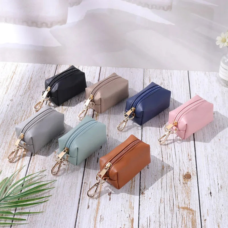 Leather Poop Bags: Pet waste disposal.