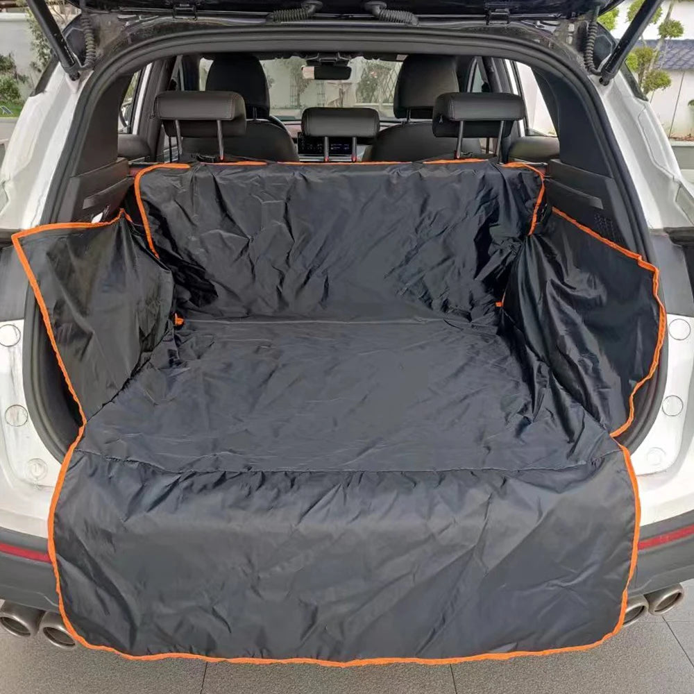 SUV cargo liner: Waterproof cover for pet transportation.