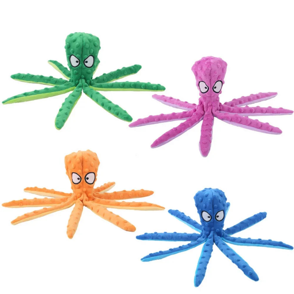 Plush Toy: Interactive, Bite Resistant, Voice Octopus Shell Puzzle