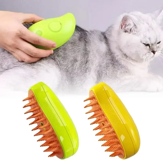 Steam Brush: Electric spray, massage comb, hair removal, grooming.