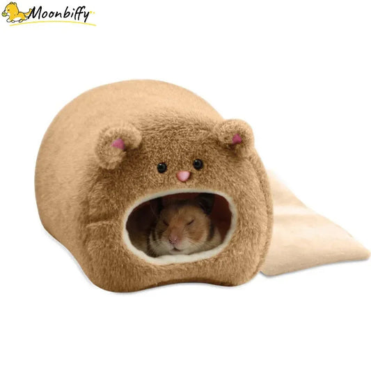 Warm Hamster Bed: Soft bed with hanging nest for rodents.