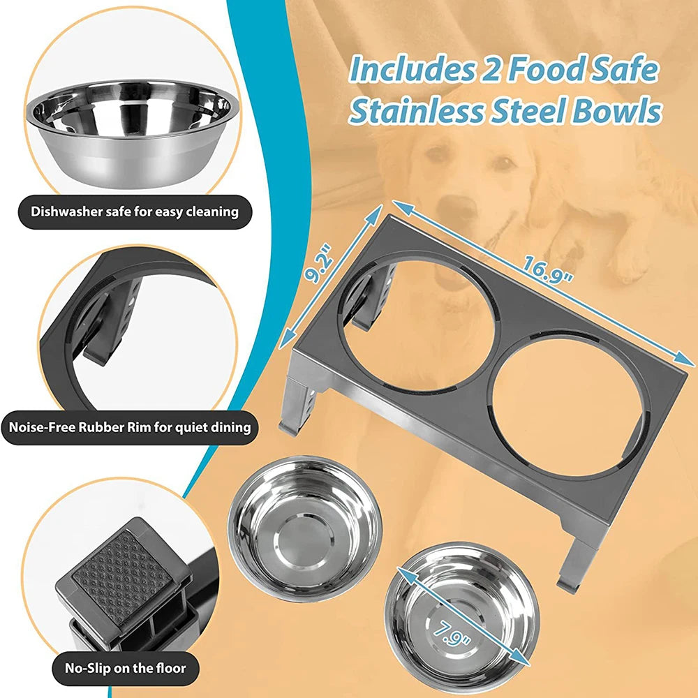Pet Double-Bowl Feede