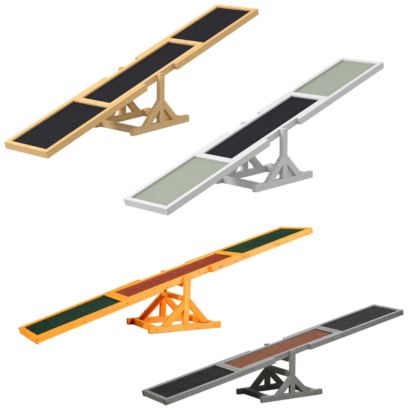 Pet Seesaw: Wooden Dog Training Equipment for Active Play