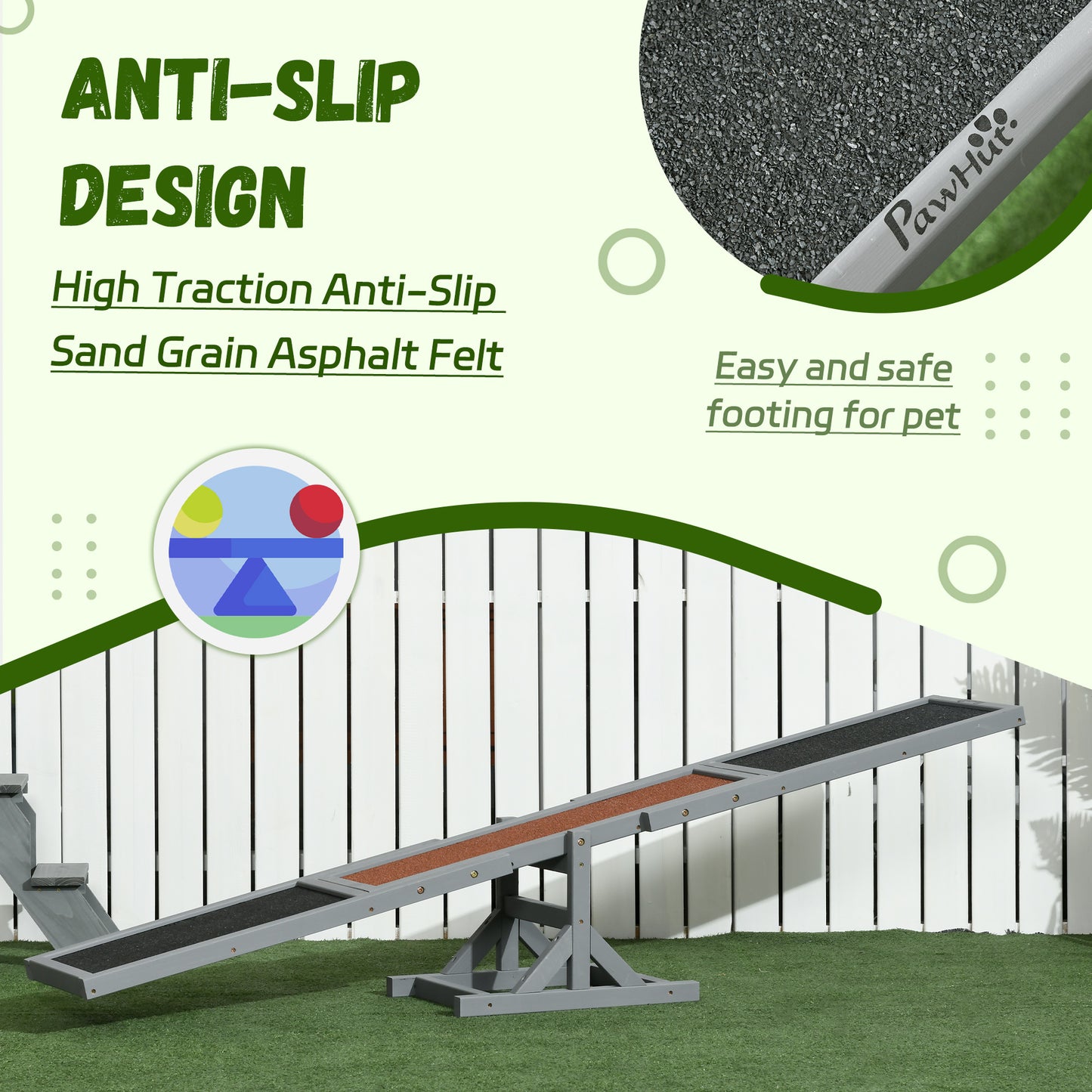 Pet Seesaw: Wooden Dog Training Equipment for Active Play