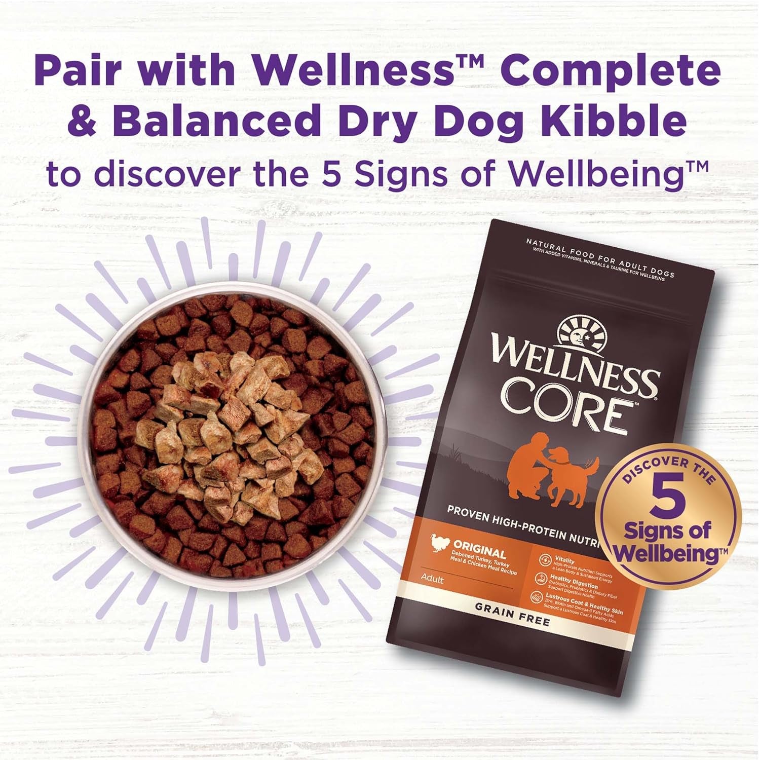 CORE Wellness Bowl Boosters: Grain-Free Turkey, Freeze-Dried mixer, 4 Oz