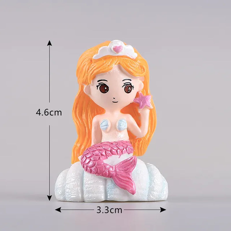 Aquarium Little Mermaid Ornament: Cute Desk Decoration for Fish Tank