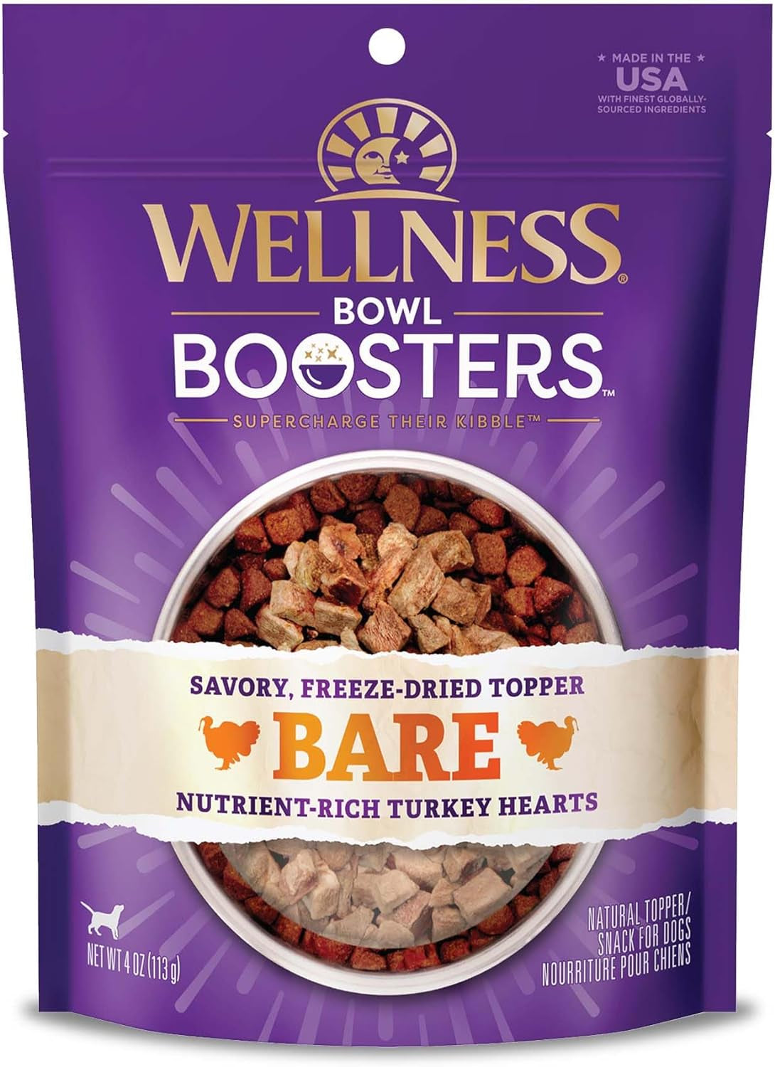 CORE Wellness Bowl Boosters: Grain-Free Turkey, Freeze-Dried mixer, 4 Oz