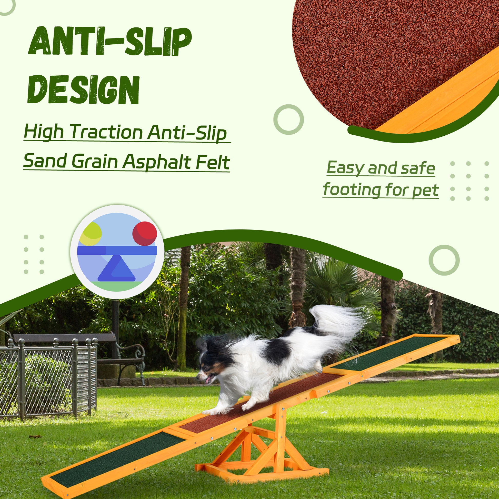 Pet Seesaw: Wooden Dog Training Equipment for Active Play